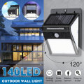 Motion Sensor LED Solar Light Human Body Induction Waterproof Outdoor Garden Street Wall Lamp