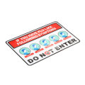Warning Sticker Epidemic Prevention And Control Sticker