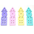 Wooden Building Blocks Childrens Early Learning Educational Toys Color Shape Matching Cognition Kids