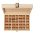 35 Grids Wooden Bottles Box  Container Organizer Storage for Essential Oil Aromatherapy