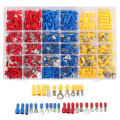 Excellway EC09 480Pcs Insulated Electrical Wire Connector Terminal Crimp Connectors Kit Box