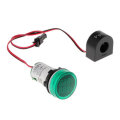 5pcs Green Light 2in1 22mm AC50-500V 0-100A Amp Voltmeter Ammeter Voltage Current Meter With CT Au23