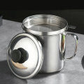 Kitchen Cooking Oil Filter Pot Soup Grease Stainless Steel Strainer Separator for Kitchen Filter Too