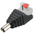 20PCS LUSTREON DC Power Male 5.5*2.1mm Connector Adapter Plug Cable Pressed for LED Strips 12V