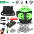 16 Lines 4D Green Light Laser Level Self Leveling 360 Horizontal And Vertical Level Measure Tool