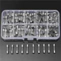 Excellway FT01 100Pcs 5x20mm Quick Blow Glass Tube Fuse Assorted Kits 0.25 - 6A