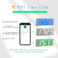 XY-Clock Portable WIFI Timer Clock APP Remote Control Electronic Alarm Multifunction LED Light Clock