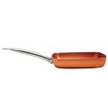 Non-stick Copper Square Pan with Ceramic Frying Pan Copper Oven & Dishwasher Chef Square Fry Pan
