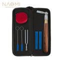 Naomi Piano Tuning Kit W/Piano Tuning Hammer With Rosewood Handle Rubber Mute Temperament Strip Tuni