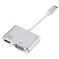 Grwibeou Type C To HDMI VGA Adapter USB 3.1 USB-C to VGA HDMI Video Converter Adaptor for Android Ph