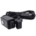 3.1A Waterproof SAE to USB Charger Motorcycle with Switch LED Extension Wire