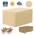 Rectangular Patio Coffee Side Table Chair Covers 48" Large Garden Outdoor Waterproof Furniture Prote