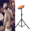 8`` 21cm Rubber Dumb Drum Practice Pads Set with Stand