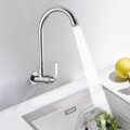 360 Degree Rotation Single Cold Faucet Brass Kitchen Sink Vertical Faucet