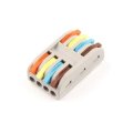 Quick Wire Connectors with Rail 4Pin PCT-224 Terminal Block Conductor SPL-4 Push-In LED Light Compac