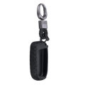 Carbon Silicone Remote Smart Key Fob Cover with Keychain For /Jeep/Dodge/Chrysler