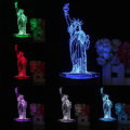 3D New York City Statue of Liberty Touch Remote 7 Color Changing LED Table Night Lamp Light Gift