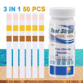 3 in 1 Swimming Pool Test Paper Residual Chlorine PH Value Alkalinity Hardness Test Strip A Bottle O