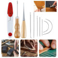 12PCS DIY Leather Craft Hand Tools Kit for Sewing Leather /Canvas