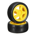 2Pcs Smart Robot Car Tyres Wheels For  TT Gear Motor Chassis