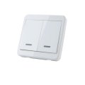 2pcs KTNNKG Wireless Light Switch Kit + KTNNKG 433MHz Universal Wireless Remote Control 86 Wall Pane