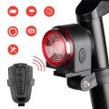 A8 3-Modes Bicycle Rear Light Cycling LED Taillight Personal Security with Anti Thief Alarm Remote C