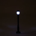 2pcs Black Universal DIY LED Bright White Light Lamp Post Lantern For Lego Street Building Shop Mode