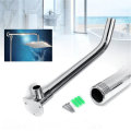265mm Wall Mounted Shower Arm Bottom Entry Shower Head Extension Arm W/Screws Base