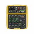 Drembo 4 Channel Protable Digital Audio Mixer Console with Sound C... (COLOR.: YELLOW | ADAPTOR: US)