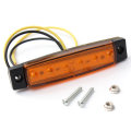 LED Side Marker Indicator Lights Lorry Sidelamp 9.6cm 5-Color 2Pcs for Jeep Car Truck SUV