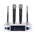 Professional UHF Wireless Microphone System 2 Channel 2 Cordless Handheld Mic Kraoke Speech Party su
