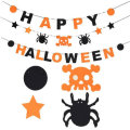 Happy Halloween Decoration Props Hanging Letter Bat Balloon Spiders Pumpkin