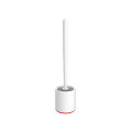 YIJIE TPR Toilet Brushes and Holder Cleaner Set Silica Gel Floor-standing Bathroom Cleaning Tool fro