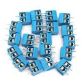100pcs 2 Pin Plug-In Screw Terminal Block Connector 5.08mm Pitch