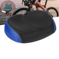 PU Leather Bike Saddle Comfort Wide Breathable Bicycle Seats Sporty Soft Bike Cushion Outdoor Cyclin