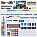 AOQDQDQD DIY Electronics Basic Starter Kit with Breadboard Jumper Wires Resistors Buzzer for Arduino