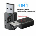 USB 5.0 bluetooth Audio Receiver Transmitter 4 IN 1 Mini 3.5mm Jack AUX RCA Stereo Music Wireless Ad