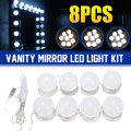Dimmable Mirror Light Kit USB 8 LED Bulbs Vanity Makeup Dressing Table Hollywood Style