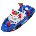 Kids Electric Fireboat Toy Children Rescue Water Spray Light Music Baby Bath Toy BoysGirls Gift
