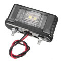 24V 4 SMD Black Car Rear Number License Plate Lights Lamp for Truck Trailer Lorry