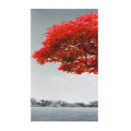 5Pcs Red Tree Wall Decorative Paintings Canvas Print Art Pictures Frameless Wall Hanging Decorations