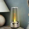 USB Warm and Romantic Candle Breathing Night Light bluetooth Speaker Bedside Lamp Sound Music Creati
