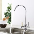 1/4`` Double Holes Chrome RO Reverse Osmosis Kitchen Sink Drinking Water Filter Neck Faucet