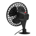 Portable 12V DC Electric Oscillating Car Cooler Fan Clip Switch Outdoor Camping