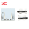 10Pcs Serial Port WIFI ESP8266 Module Adapter Plate With IO Lead Out For ESP-07 ESP-08 ESP-12