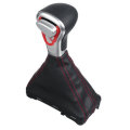Gear Shift Knob Gaiter Boot Cover PU Leather For Audi A3 A4 A5 A6 Q7 8KD71313B Left-Hand Drive