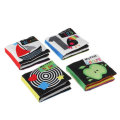 4 packs Sound Paper English Cloth Book Black and White Enlightenment Words Colors Shapes Numbers Ear