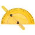 30 60 90 Semicircle Protractor Plastic Disc Protractor Angle Ruler Equipped with a Screw Cap t