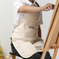 Cotton Linen Material Painting Apron Oil Painting Apron Adult Painting Waterproof and Antifouling Ov
