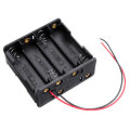 3pcs 4 Slots NO.5 Battery Holder Plastic Case Storage Box for 4*NO.5 Battery